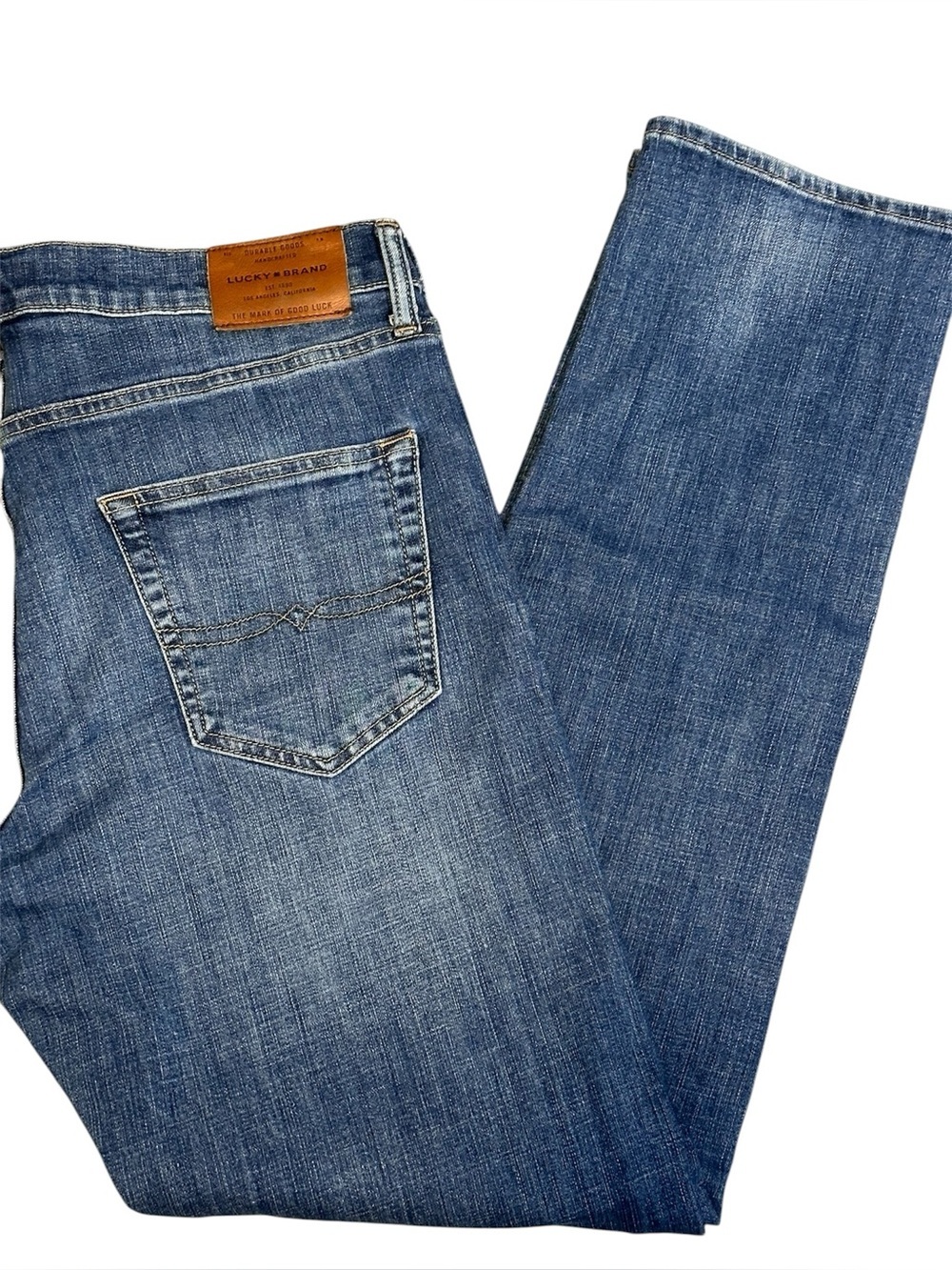 Lucky Brand Jeans Mens 34x34 Blue 410 Athletic Slim Medium Wash